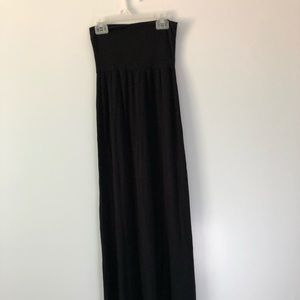 Black maxi skirt